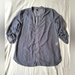 Grey Chiffon Blouse